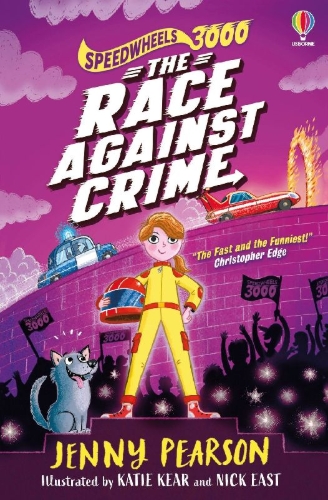 Buchcover und Innenansicht für das Buch: Speedwheels 3000: The Race Against Crime