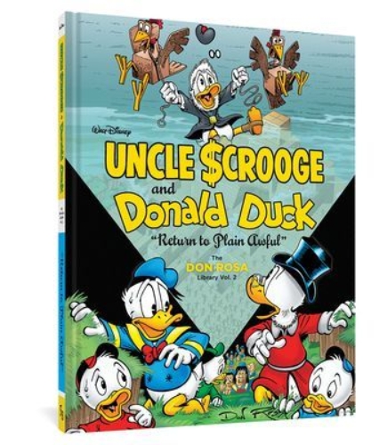 Buchcover und Innenansicht für das Buch: Walt Disney Uncle Scrooge and Donald Duck: Return to Plain Awful
