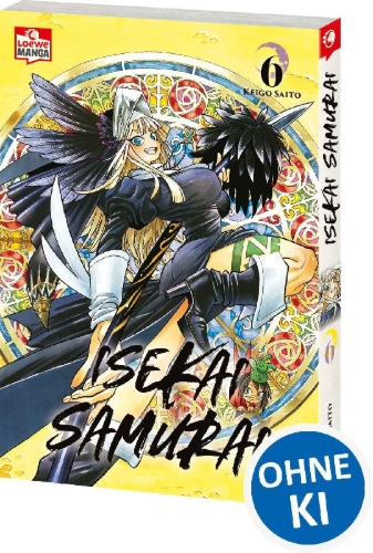 Buchcover und Innenansicht für das Buch: Isekai Samurai