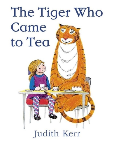 Buchcover und Innenansicht für das Buch: The Tiger Who Came to Tea