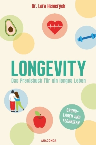 Buchcover und Innenansicht für das Buch: Living Young: Techniques and Exercises to Lower Your Biological Age