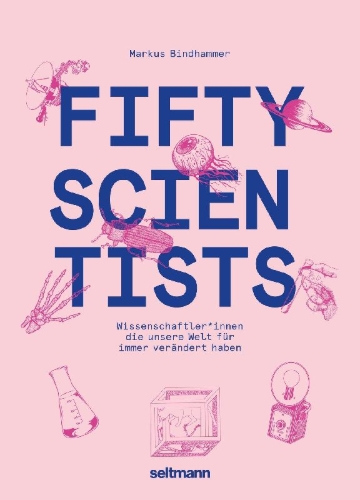 Buchcover und Innenansicht für das Buch: Fifty Scientists