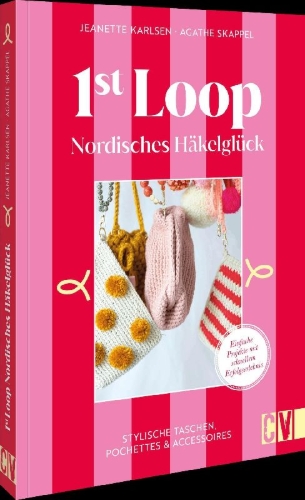 Buchcover und Innenansicht für das Buch: 1st Loop: Nordisches Häkelglück