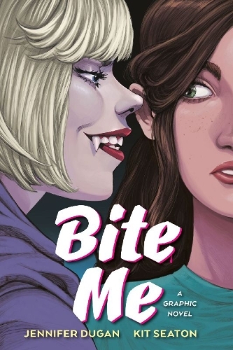 Buchcover und Innenansicht für das Buch: Bite Me: A Graphic Novel