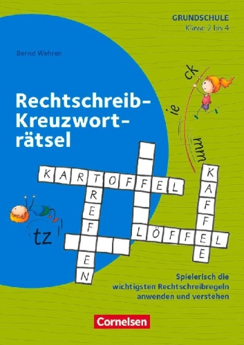 Buchcover und Innenansicht für das Buch: Rätseln und Üben in der Grundschule - Deutsch - Klasse 2-4