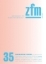 Buchcover und Innenansicht für das Buch: Zeitschrift für Medienwissenschaft 35