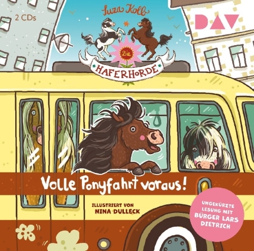 Buchcover und Innenansicht für das Buch: Die Haferhorde 15: Volle Ponyfahrt voraus!