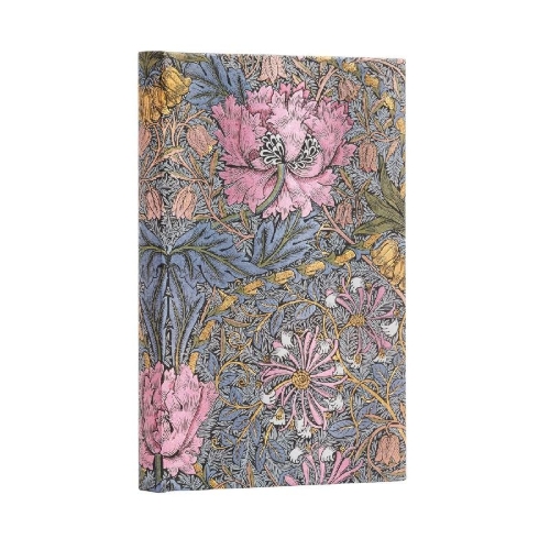 Buchcover und Innenansicht für das Buch: Morris Pink Honeysuckle (William Morris) Mini Lined Hardcover Journal