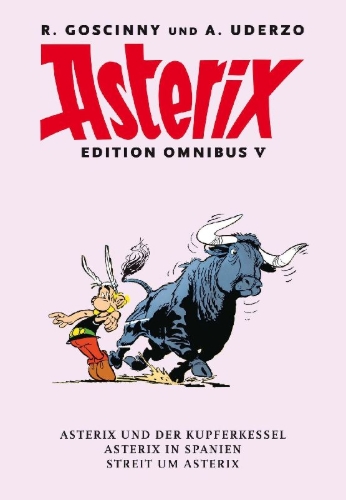 Buchcover und Innenansicht für das Buch: Astérix et le chaudron 13/Astérix en Hispanie 14/La zizanie 15