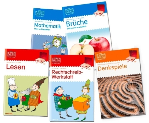 Buchcover und Innenansicht für das Buch: LÜK. Das Lernpaket für die 4. Klasse