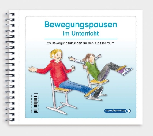 Buchcover und Innenansicht für das Buch: Bewegungspausen im Unterricht für die 1. bis 4. Klasse