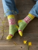 Buchcover und Innenansicht für das Buch: Colorwork-Socken stricken