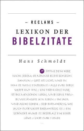 Buchcover und Innenansicht für das Buch: Reclams Lexikon der Bibelzitate