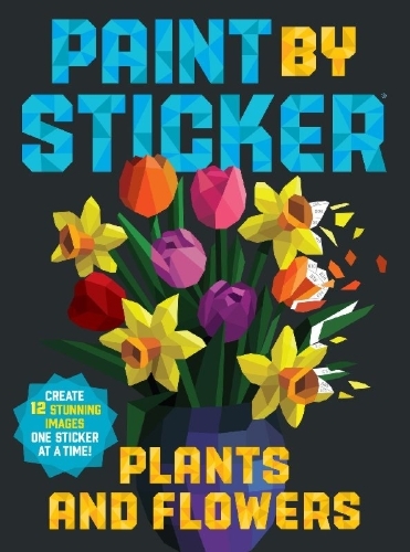 Buchcover und Innenansicht für das Buch: Paint by Sticker: Plants and Flowers