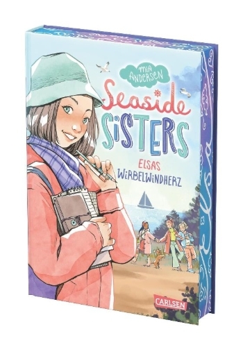 Buchcover und Innenansicht für das Buch: Seaside Sisters 2: Elsas Wirbelwindherz