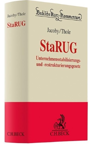 Buchcover und Innenansicht für das Buch: Unternehmensstabilisierungs- und -restrukturierungsgesetz