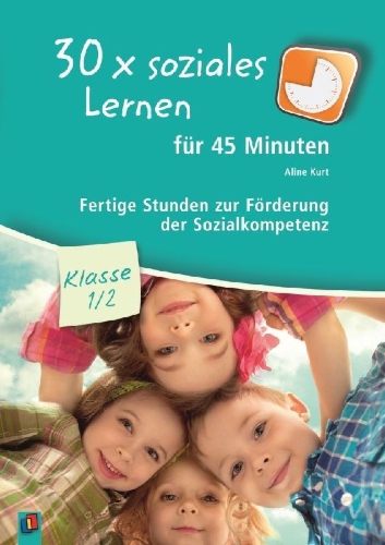 Buchcover und Innenansicht für das Buch: 30 x soziales Lernen für 45 Minuten - Klasse 1/2