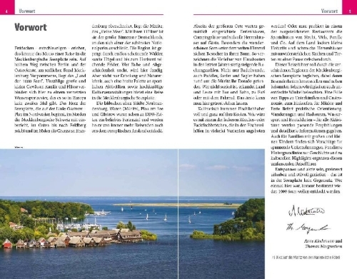 Buchcover und Innenansicht für das Buch: Reise Know-How Reiseführer Mecklenburgische Seenplatte