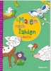 Buchcover und Innenansicht für das Buch: Malen nach Zahlen. Waldtiere