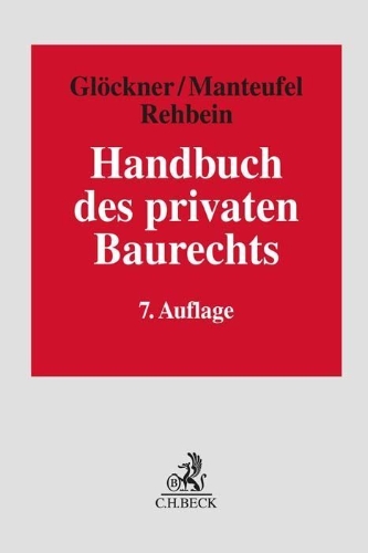 Buchcover und Innenansicht für das Buch: Handbuch des privaten Baurechts