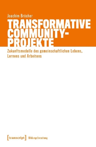 Buchcover und Innenansicht für das Buch: Transformative Community-Projekte