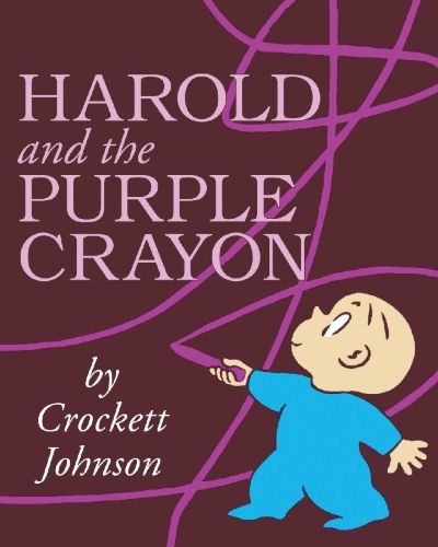 Buchcover und Innenansicht für das Buch: Harold and the Purple Crayon