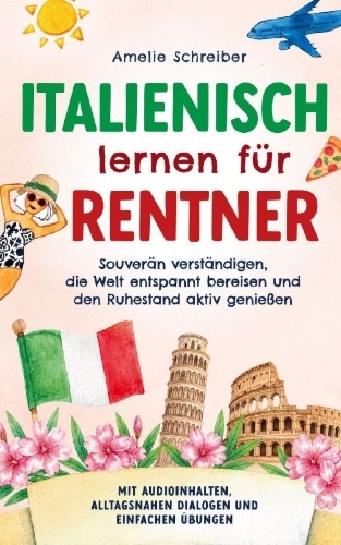 Buchcover und Innenansicht für das Buch: Italienisch lernen für Rentner