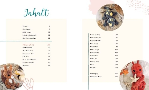 Buchcover und Innenansicht für das Buch: Amigurumis - soft and cosy! | SPIEGEL-Bestseller Platz 1