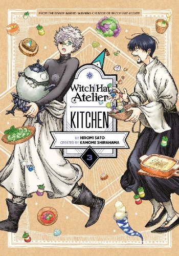 Buchcover und Innenansicht für das Buch: Witch Hat Atelier Kitchen 3