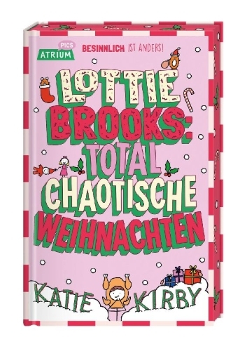 Buchcover und Innenansicht für das Buch: The Completely Chaotic Christmas of Lottie Brooks