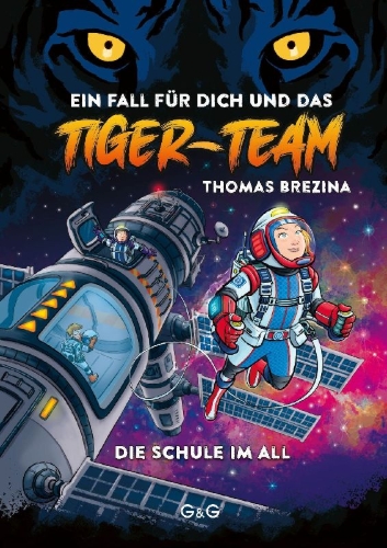 Buchcover und Innenansicht für das Buch: Tiger-Team - Die Schule im All