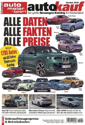 Buchcover und Innenansicht für das Buch: autokauf 04/2026 Herbst