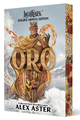 Buchcover und Innenansicht für das Buch: Oro: Dueling Crowns Edition (A Lightlark Saga Deluxe Companion Book)