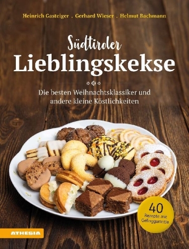 Buchcover und Innenansicht für das Buch: Südtiroler Lieblingskekse