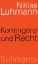 Buchcover und Innenansicht für das Buch: Kontingenz und Recht