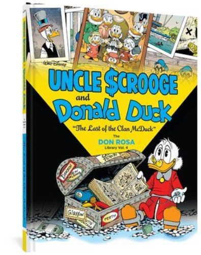 Buchcover und Innenansicht für das Buch: Walt Disney Uncle Scrooge and Donald Duck: The Last of the Clan McDuck