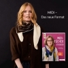 Buchcover und Innenansicht für das Buch: Midi-Tücher stricken (kreativ.kompakt.)
