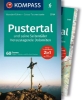 Buchcover und Innenansicht für das Buch: KOMPASS Wanderführer Pustertal und seine Seitentäler, Herausragende Dolomiten, 60 Touren mit Extra-Tourenkarte