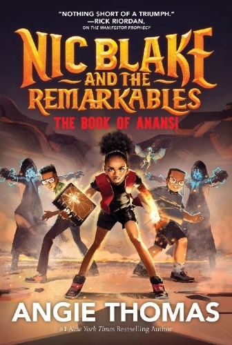 Buchcover und Innenansicht für das Buch: Nic Blake and the Remarkables: The Book of Anansi