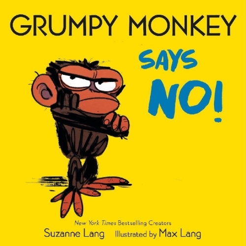 Buchcover und Innenansicht für das Buch: Grumpy Monkey Says No!