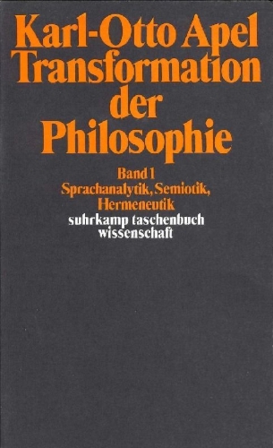 Buchcover und Innenansicht für das Buch: Transformation der Philosophie