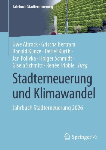 Buchcover und Innenansicht für das Buch: Stadterneuerung und Klimawandel