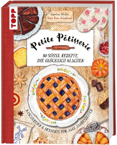 Buchcover und Innenansicht für das Buch: MES PETITES DOUCEURS COSY DES 4 SAISONS