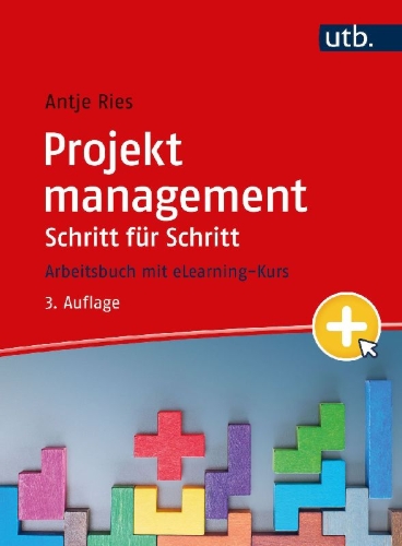Buchcover und Innenansicht für das Buch: Projektmanagement Schritt für Schritt
