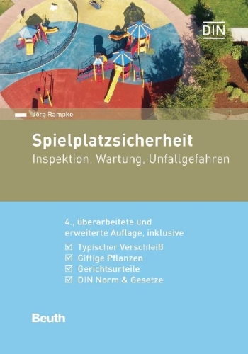 Buchcover und Innenansicht für das Buch: Spielplatzsicherheit