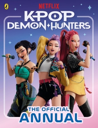 Buchcover und Innenansicht für das Buch: KPop Demon Hunters: The Official Annual