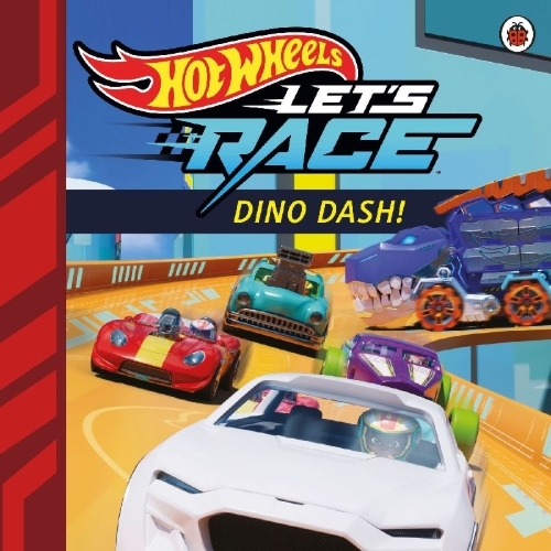 Buchcover und Innenansicht für das Buch: Hot Wheels: Let's Race: Dino Dash