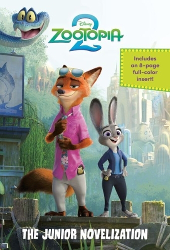 Buchcover und Innenansicht für das Buch: Disney Zootopia 2: The Junior Novelization