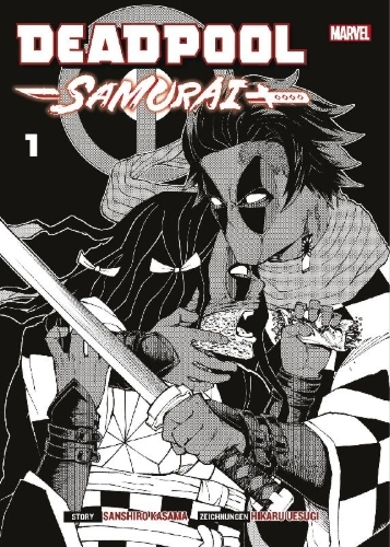Buchcover und Innenansicht für das Buch: Deadpool Samurai (Manga-Variant-Edition) 01