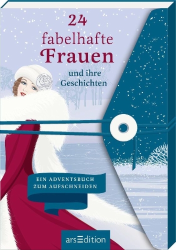 Buchcover und Innenansicht für das Buch: 24 fabelhafte Frauen und ihre Geschichten